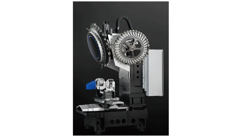 Newemag U500xd2 5 achsen bearbeitungszentrum innen Ansicht mit 100 Werkzeugen brother speedio maschine 16 9