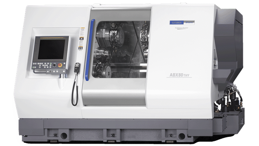Newemag abx 80 thy3 9 achsen drehmaschine citizen miyano front 16 9