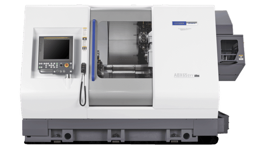 Newemag abx 65 syy3 9 achsen drehmaschine ctizen miyano front 16 9