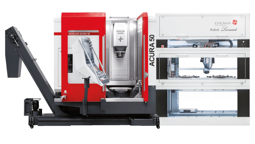 Newemag ACRUA 50 EL 5 achsen bearbeitungszentrum vertikal hedelius maschine erowa automation 16 9