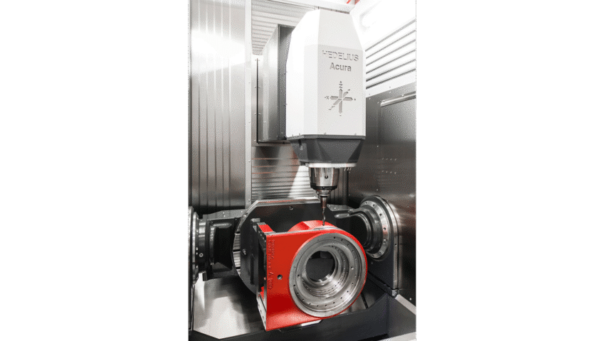 Newemag ACRUA 65 5 achsen bearbeitungszentrum vertikal hedelius Tisch geschwenkt 16 9