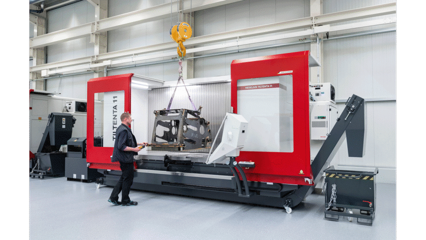 Newemag TILTENTA 11 2600 5 achsen bearbeitungszentrum vertikal hedelius Beladung 16 9