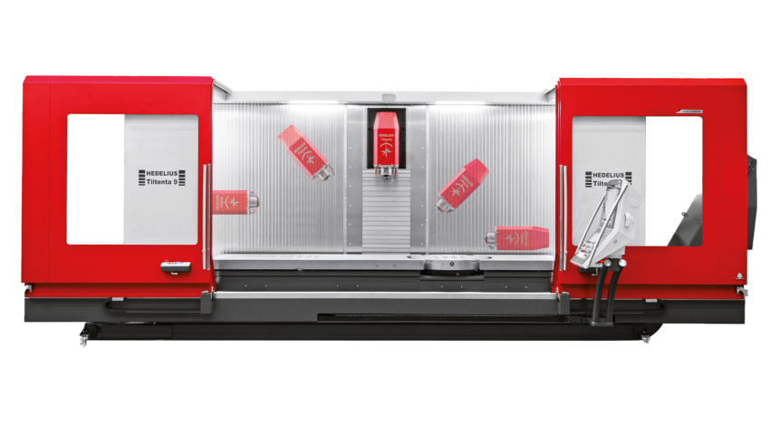 Newemag TILTENTA 9 3600 5 achsen bearbeitungszentrum vertikal hedelius spindel 16 9