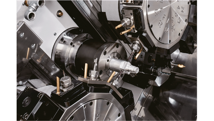 Newemag anx 42 syy 10 achsen drehmaschine citizen miyano lfv Kurspaene innen tooling 16 9