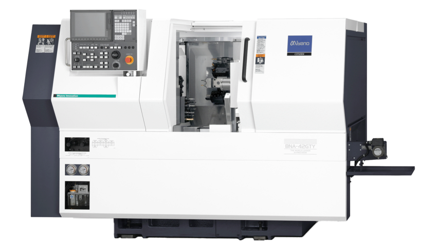 Newemag bna 42 gty 10 achsen drehmaschine citizen miyano lfv Kurspaene maschine 16 9