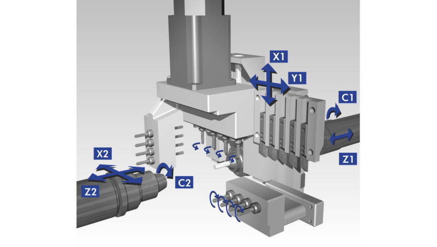 Suvema A20 kurz und langdrehmaschine citizen cincom kinematik innenbereich